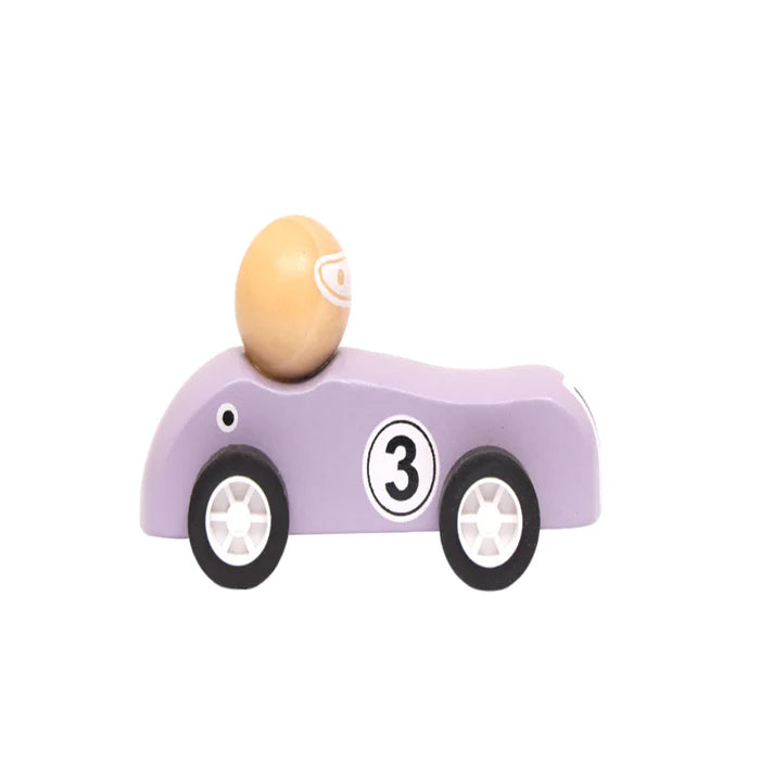 Open Ended Wooden Pull Back Race Car (1 Pc)