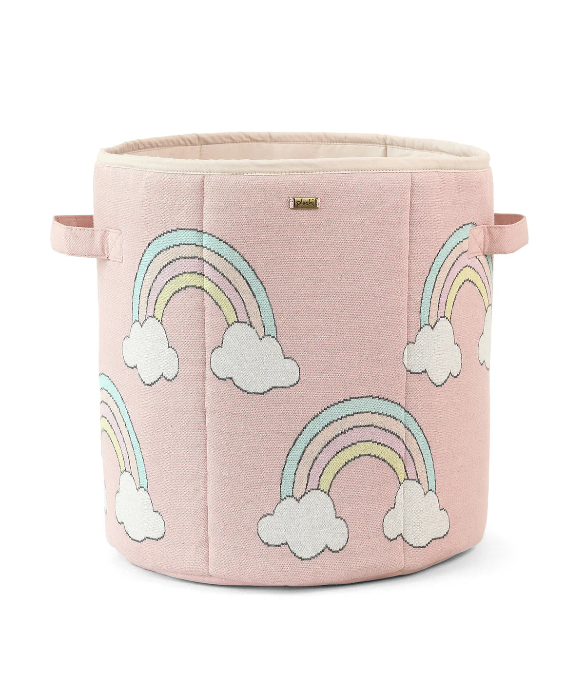 Rainbow Cotton Knitted Basket