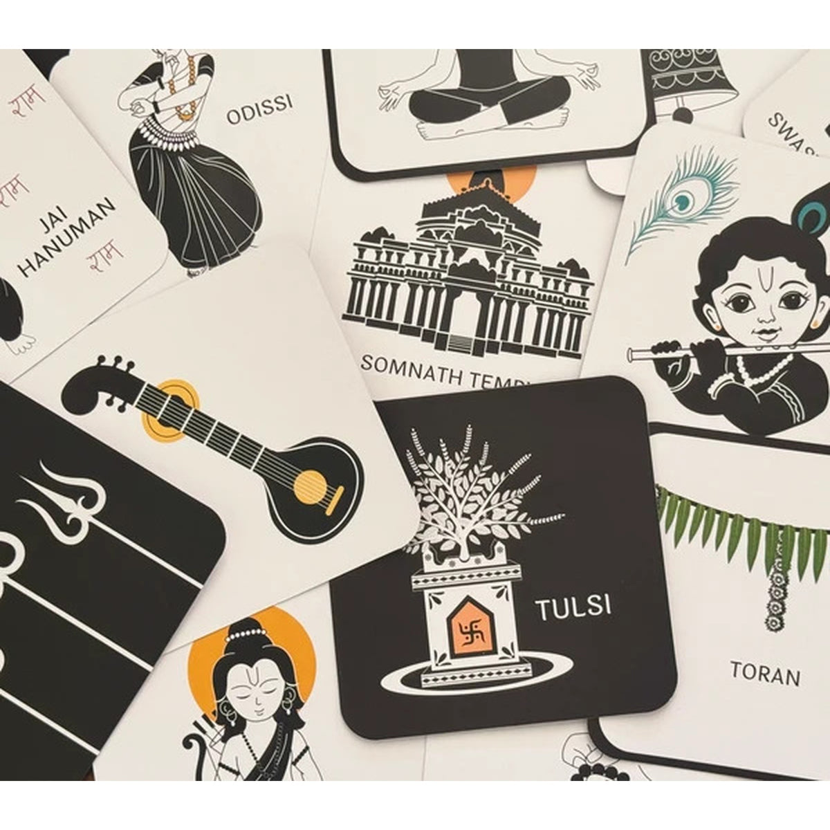 Tiny Traditions – High Contrast Hindu Cultural Flash Cards