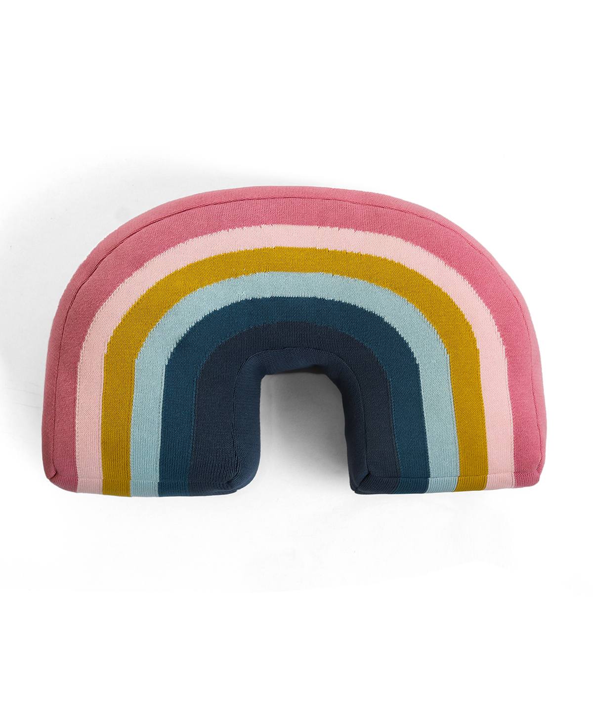 Rainbow Ivana - Cotton Knitted U Shaped Cushion