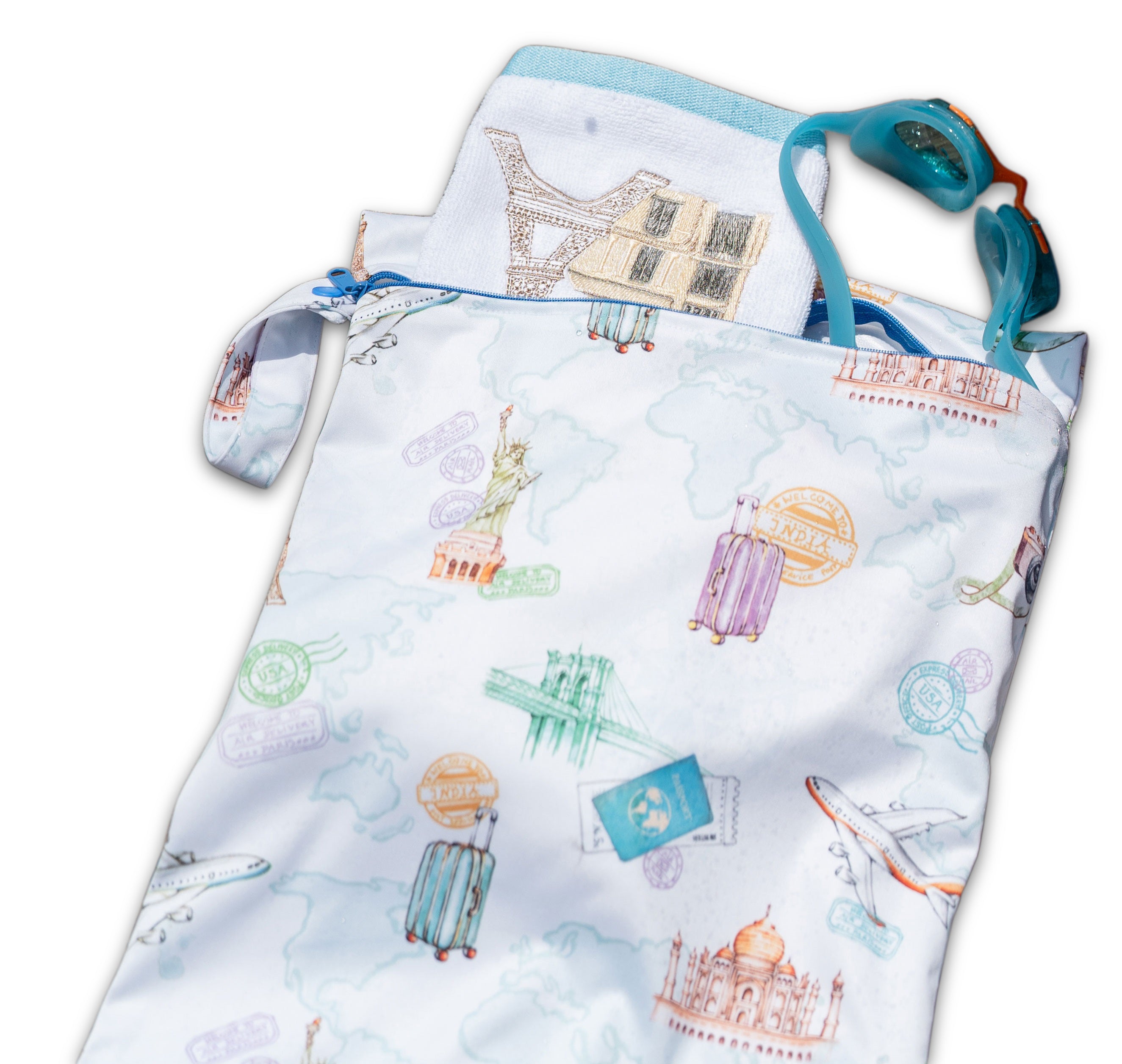Passport to Wonderland Wet Bag