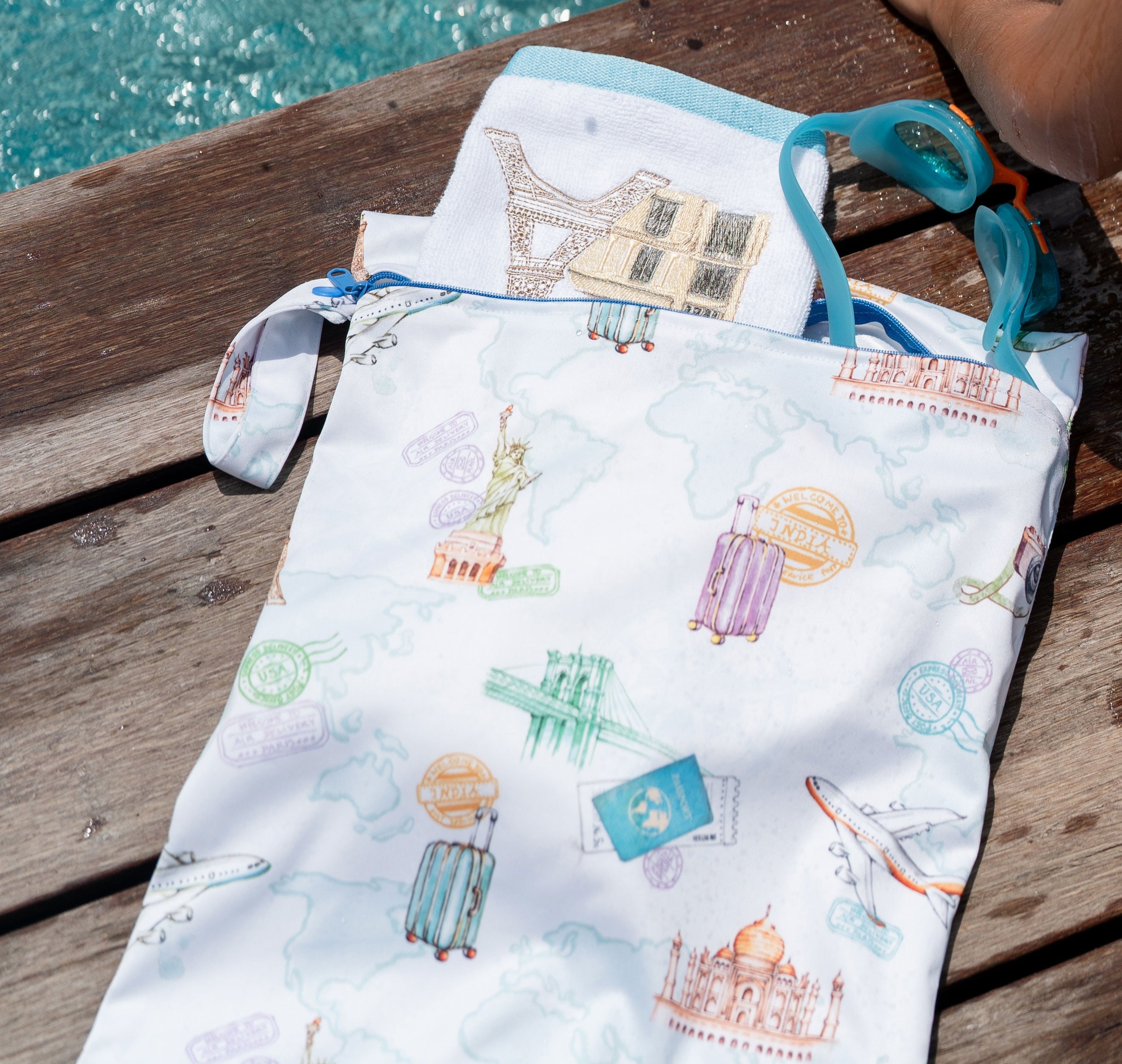 Passport to Wonderland Wet Bag