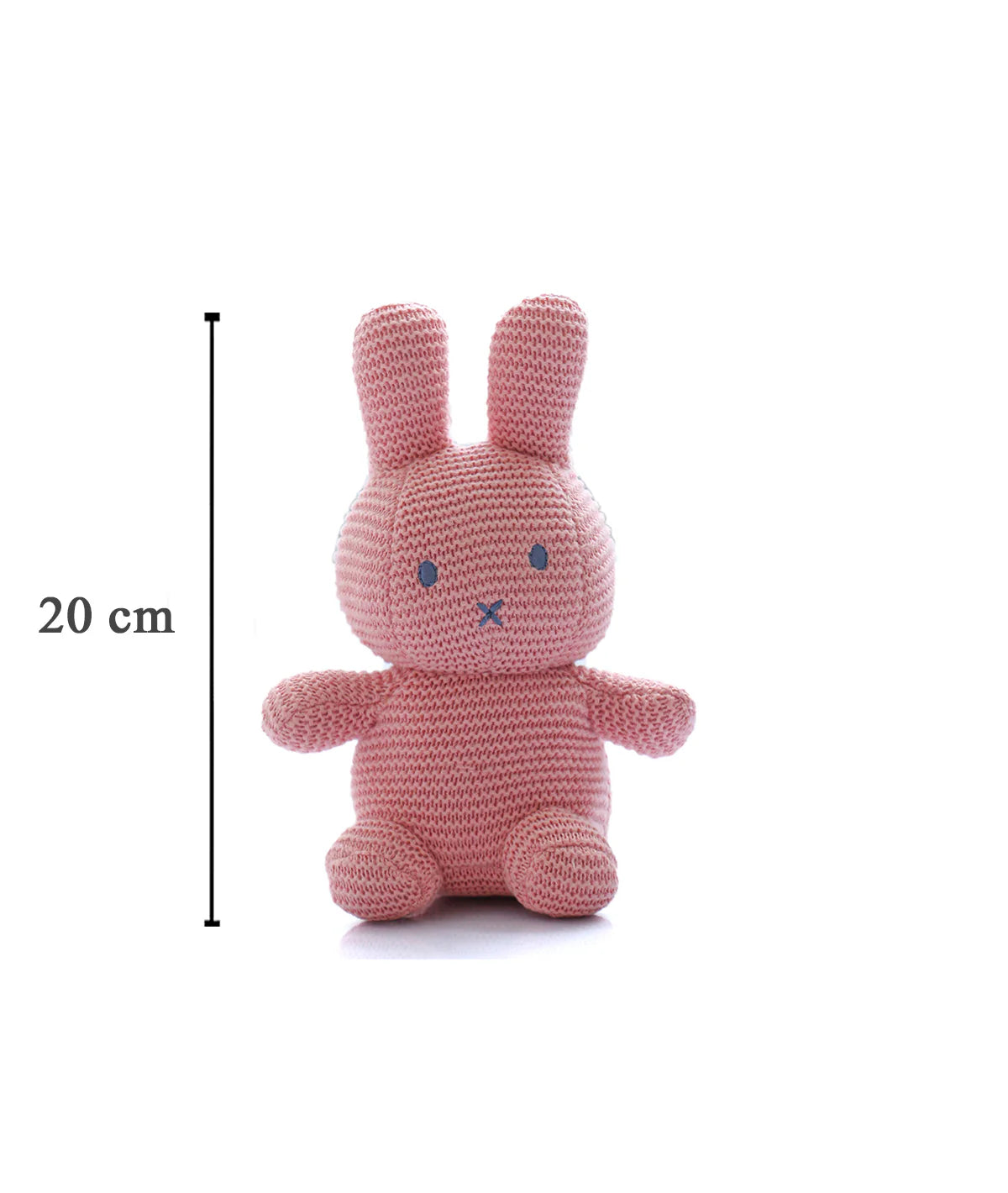 Rattle Bunny Cotton Knitted Stuffed Soft Toy