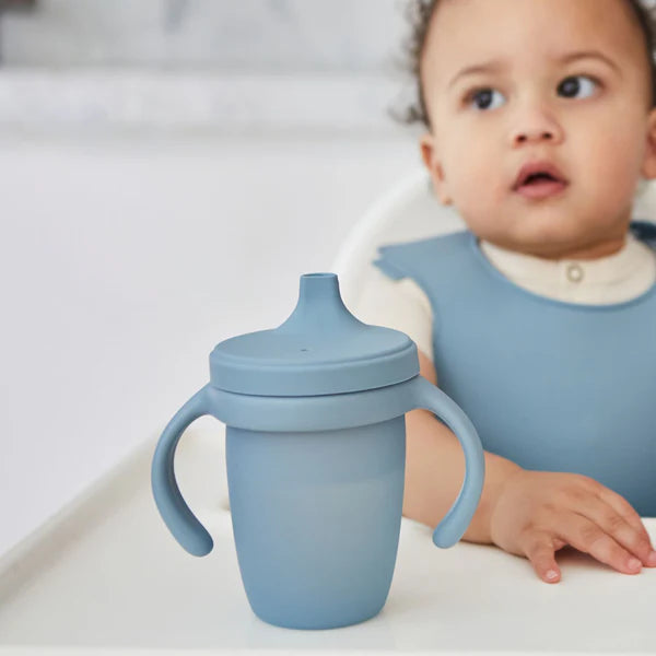 Silicone Spout Cup Ocean Blue