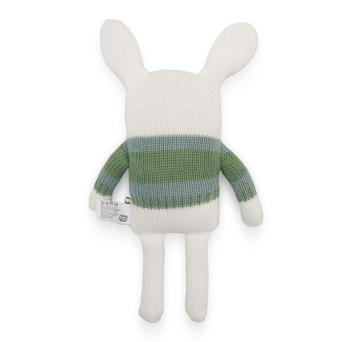Blossom & Zoomie Bunny Cotton Knitted Stuffed Soft Toy (Set of 2)