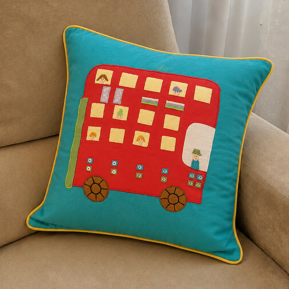 Around The World Bus Cushion
