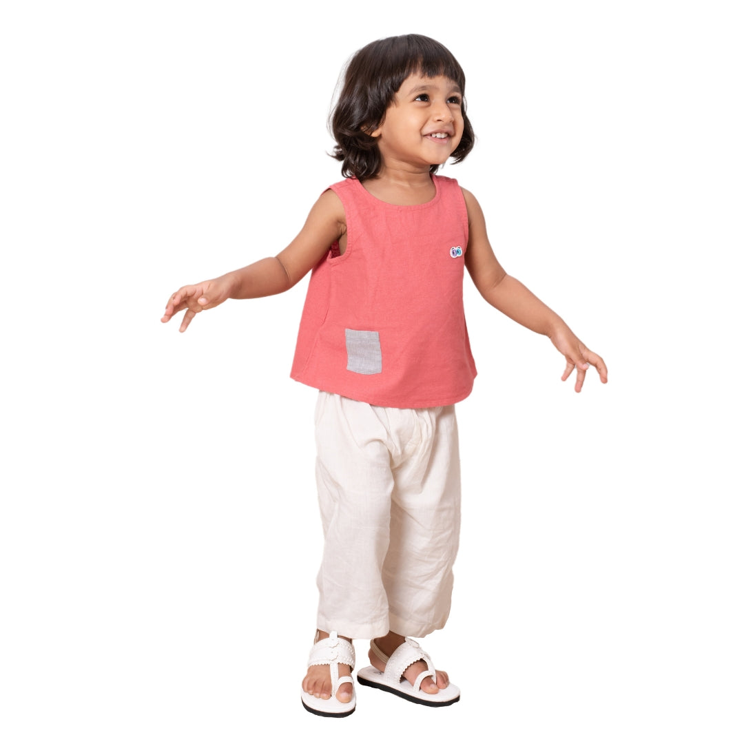 Girls Slate Coral Top