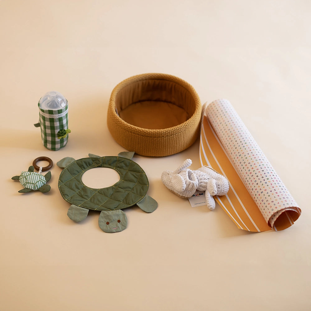 Turtle Baby Shower Hamper Set – 5 Pieces