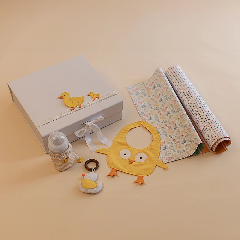 Duckling Baby Shower Gift Set – 4 Pieces