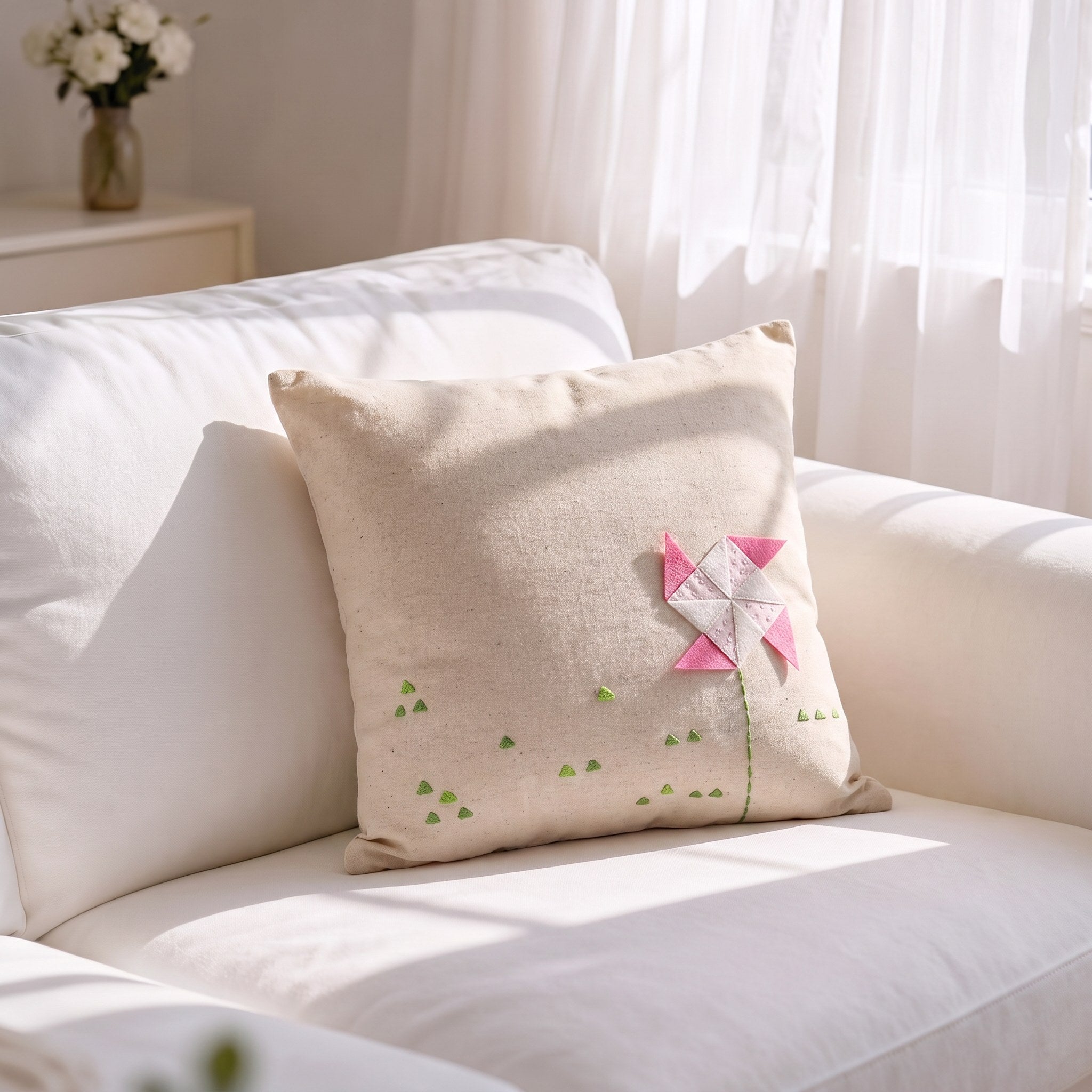 Out In The Woods Pinwheel 12" x 12" Cushion Cover