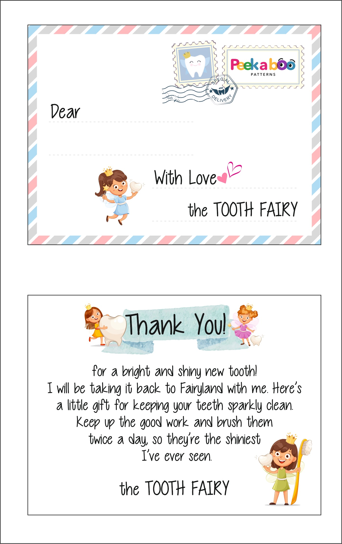 Tooth Fairy Grey - Pillow