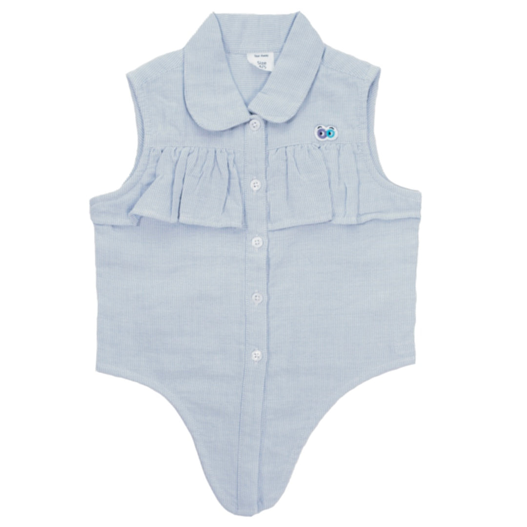 Girls Wave Tie Knot Shirt