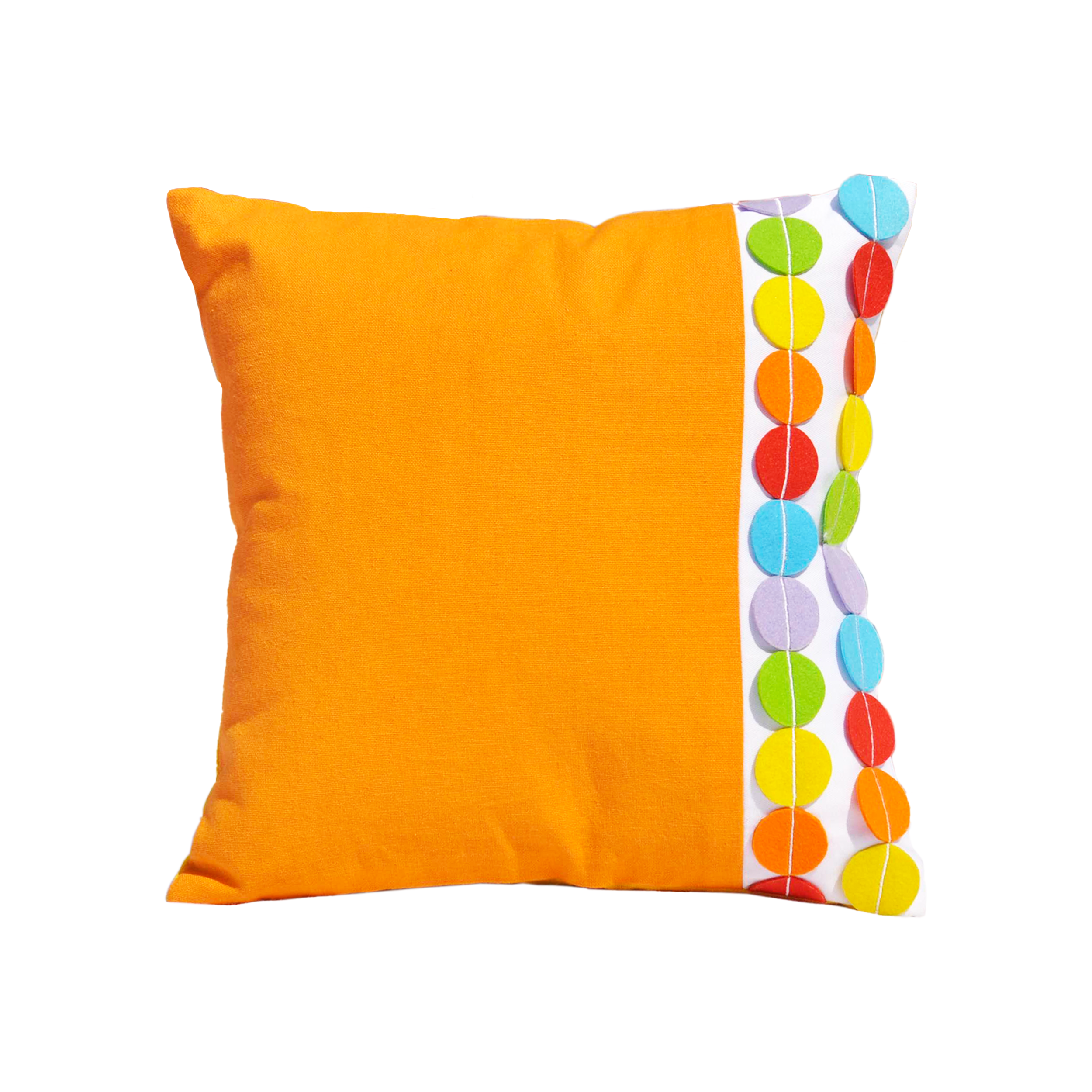Circus Felt Dots 12" x 12" Cushion Cover