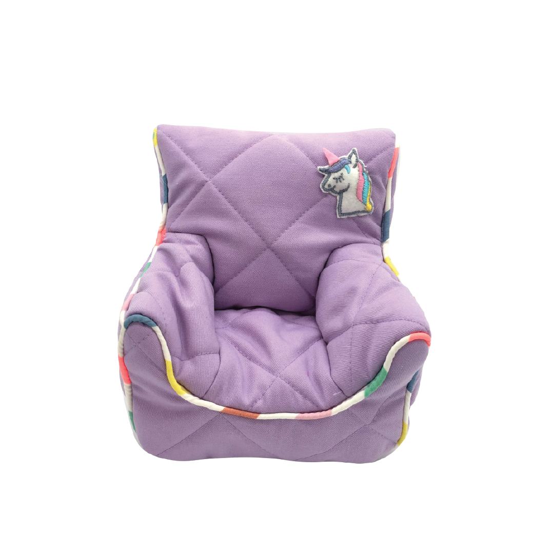 Unicorn lavender Doll Bean Chair