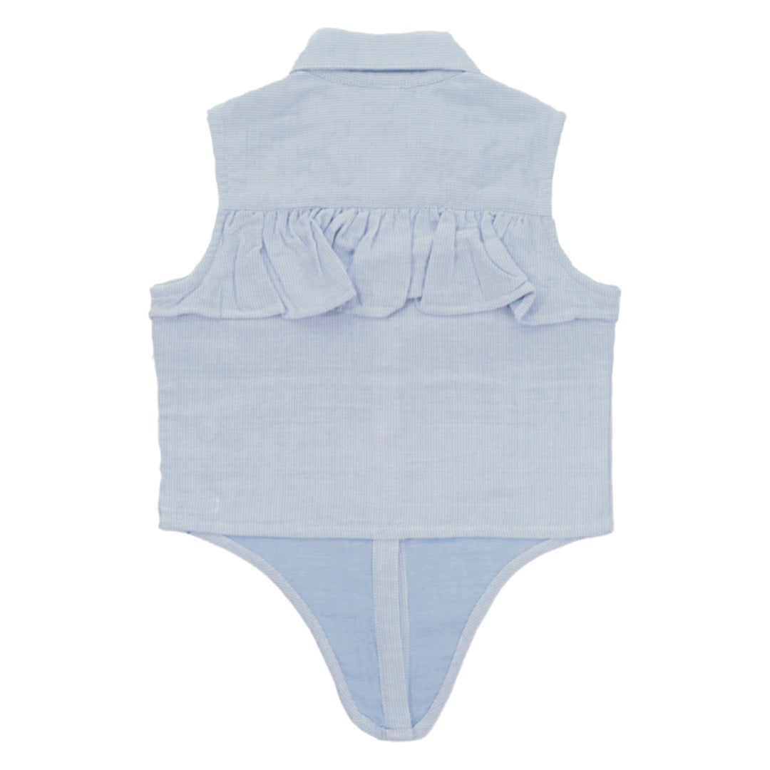 Girls Wave Tie Knot Shirt