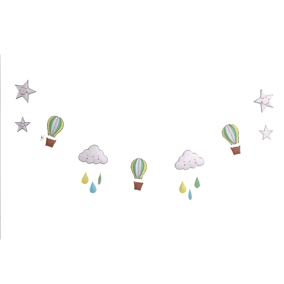 Hot Air balloon - Multi colour Bunting