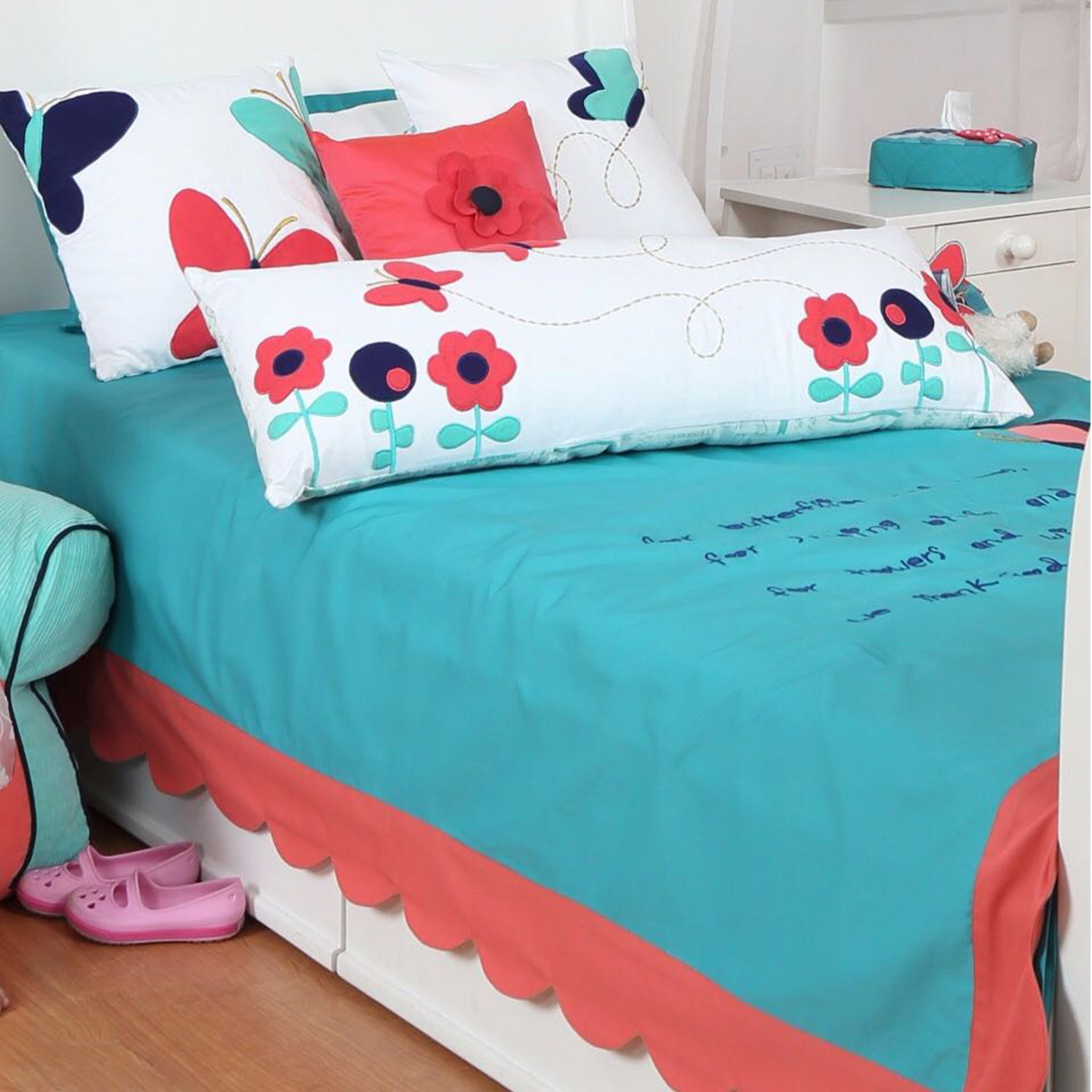 Butterfly Tunes Bed Cover Single