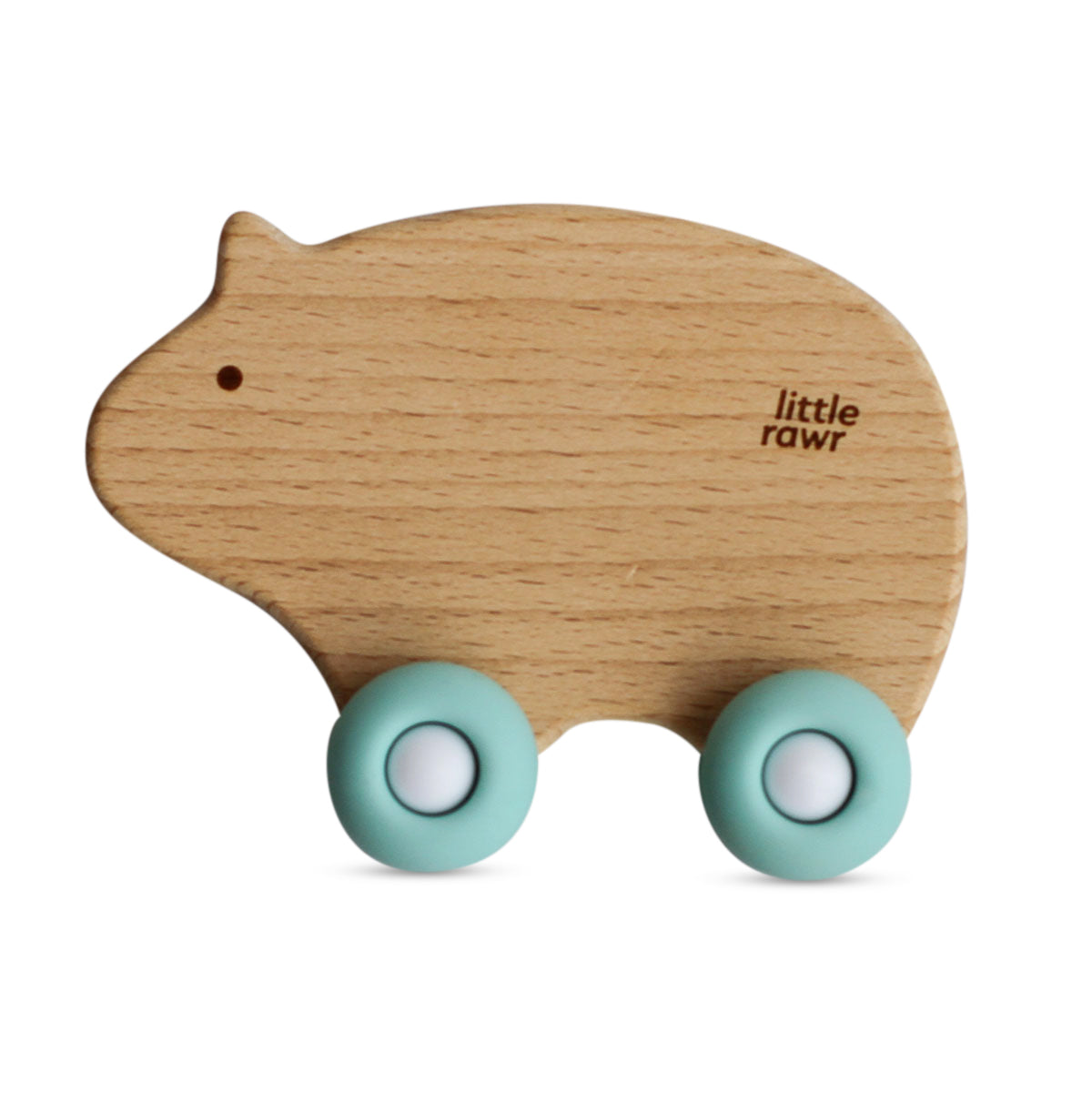 Wood Wheelie Animal-Blue