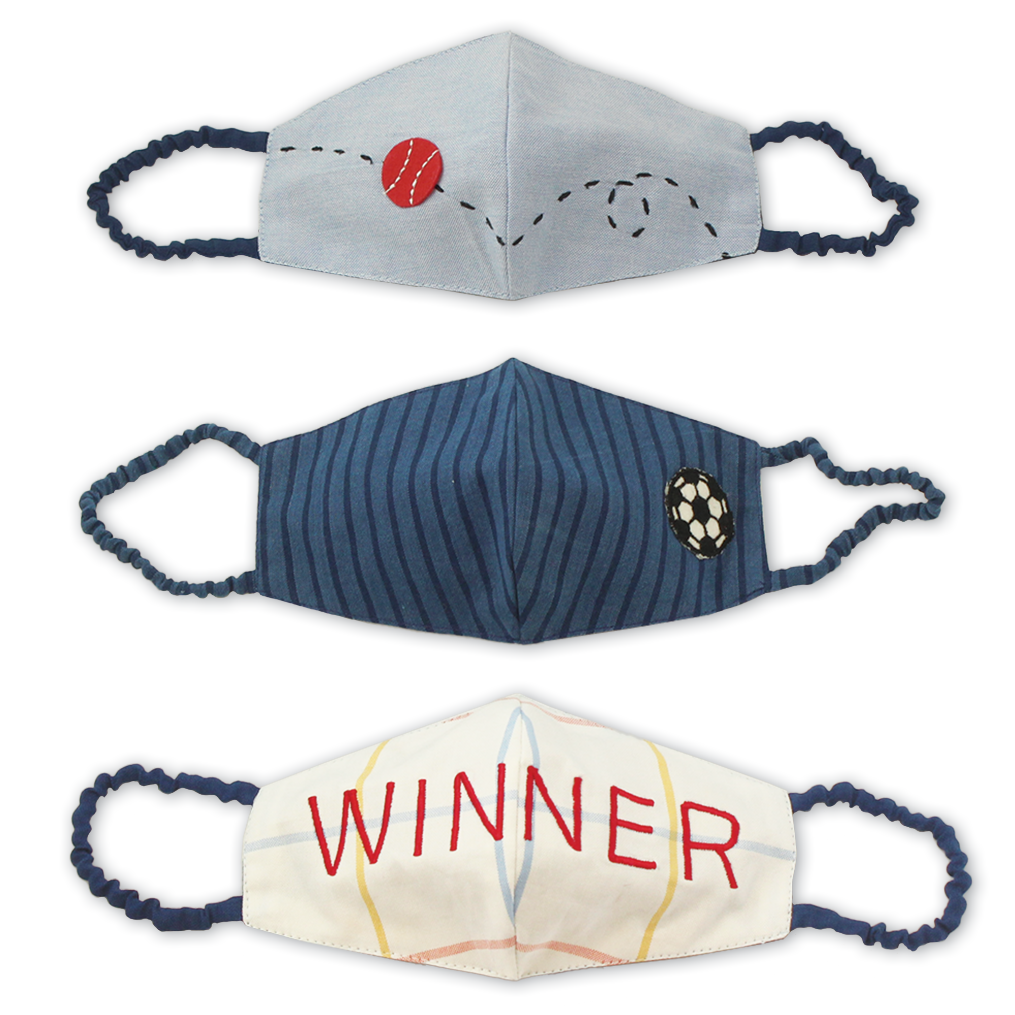 Winner Face Masks- Set of 3