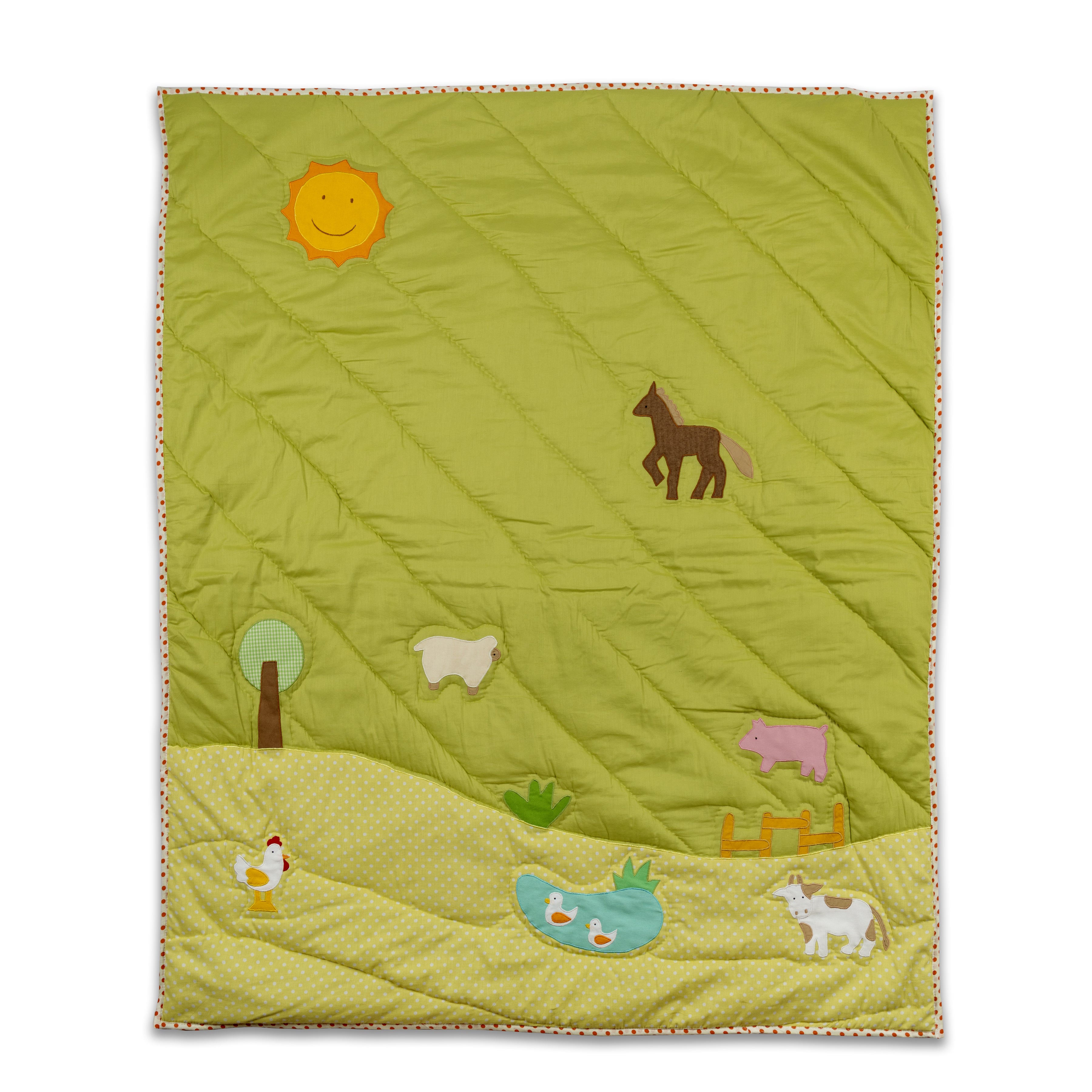 FARM ANIMAL BABY QUILT