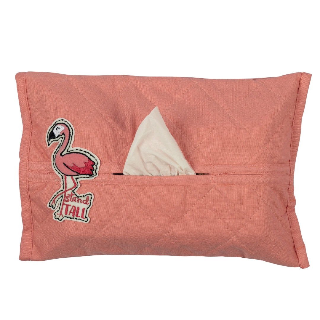 FLAMINGO TISSUE BOX COVER