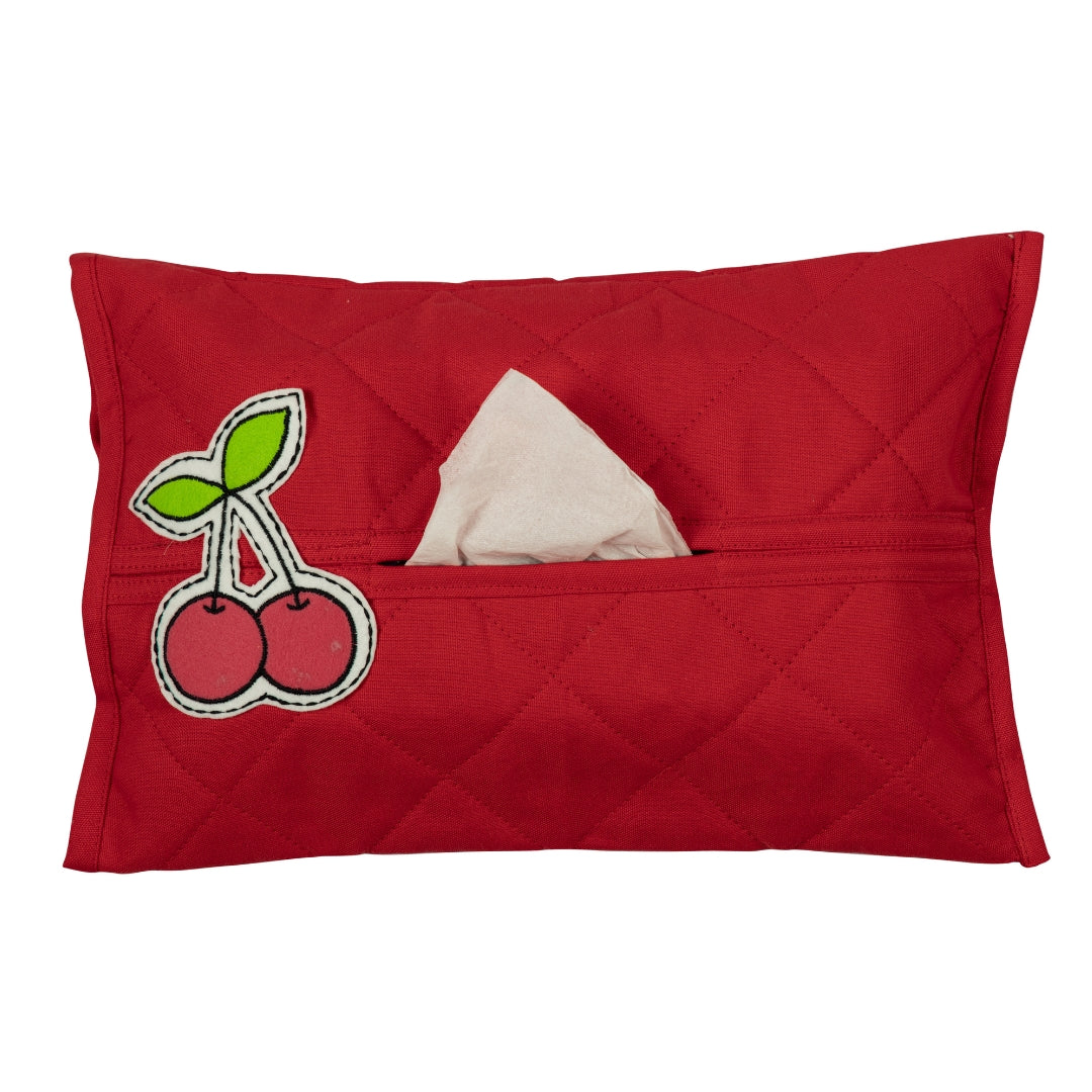 CHERRY TISSUE BOX COVER