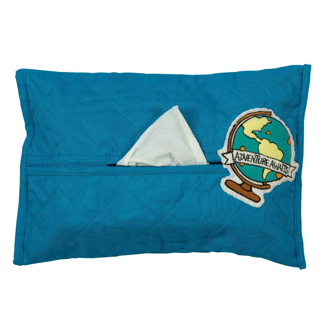 GLOBE TISSUE BOX COVER