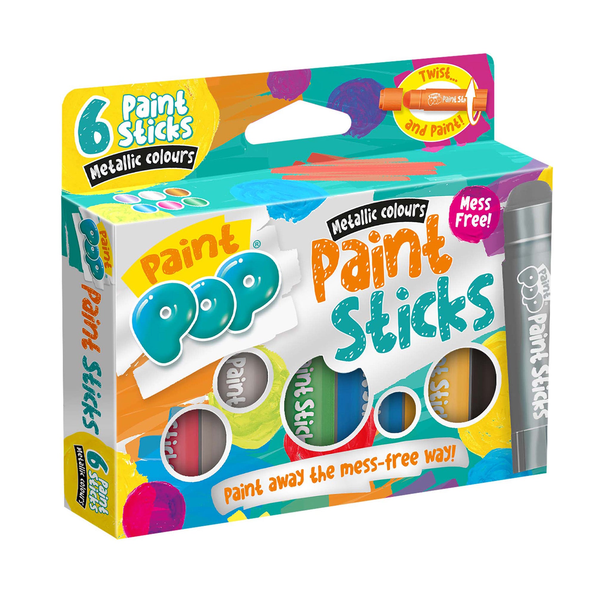 Paint Pop Metallic 6 Pack Quick Dry Paint Stick