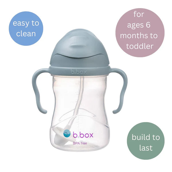 Weighted Straw Sippy Cup 240ml Ocean Blue