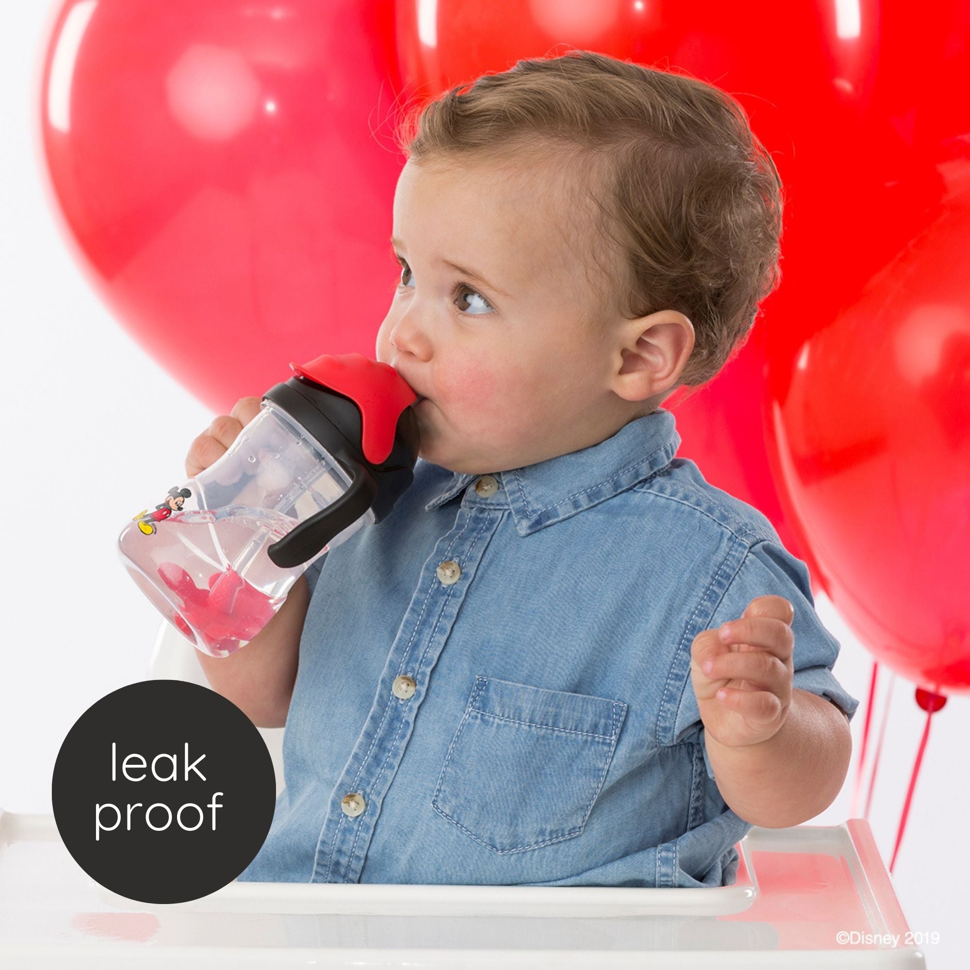 Disney Weighted Straw Sippy Cup - Mickey Mouse - 240ml