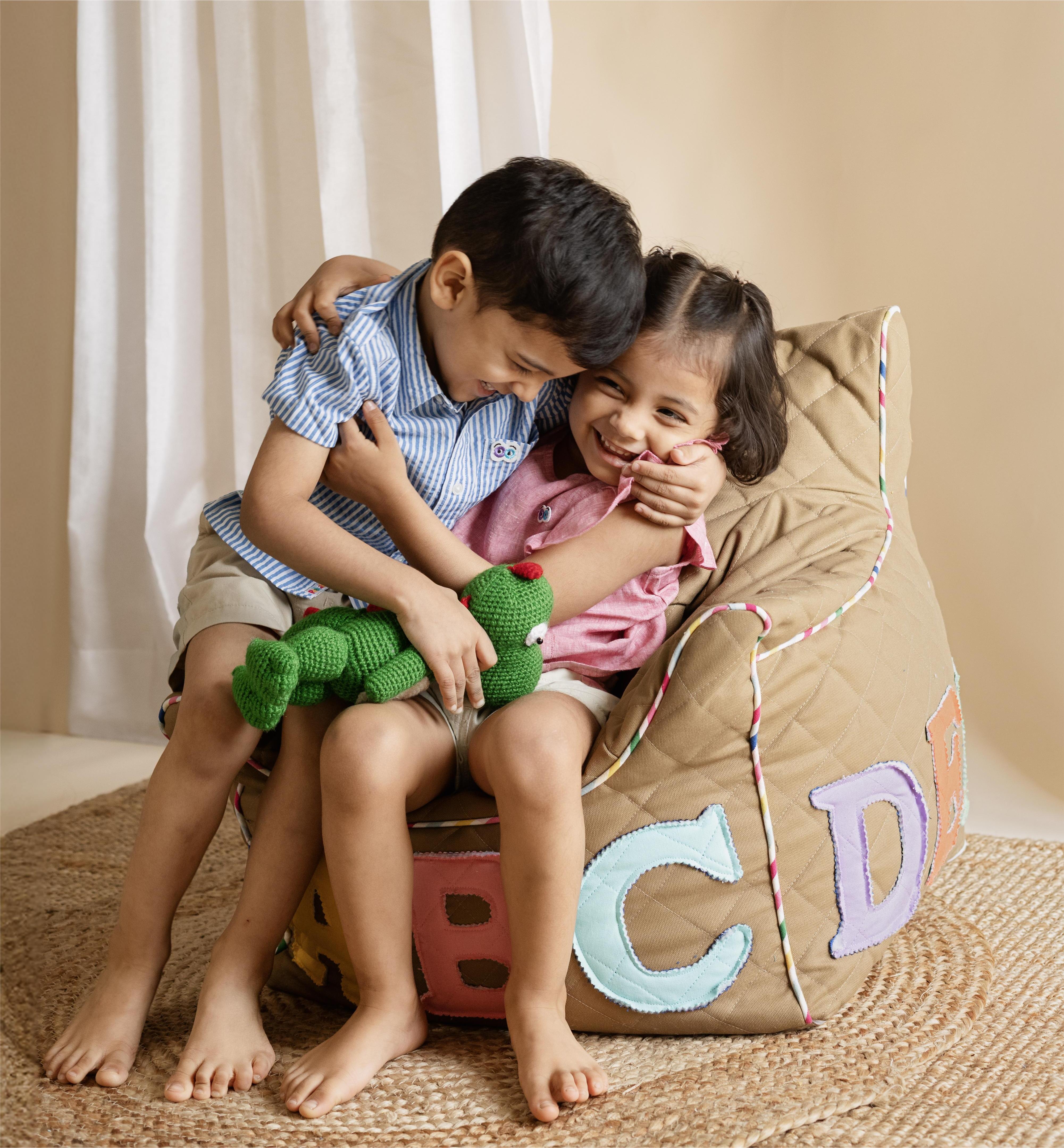 ABC QUILTED - BEAN CHAIR COVER