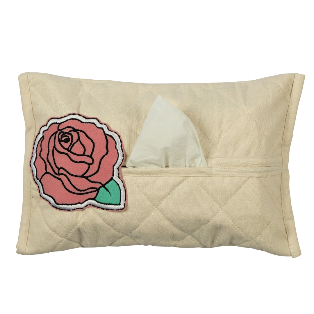 ROSE TISSUE BOX COVER