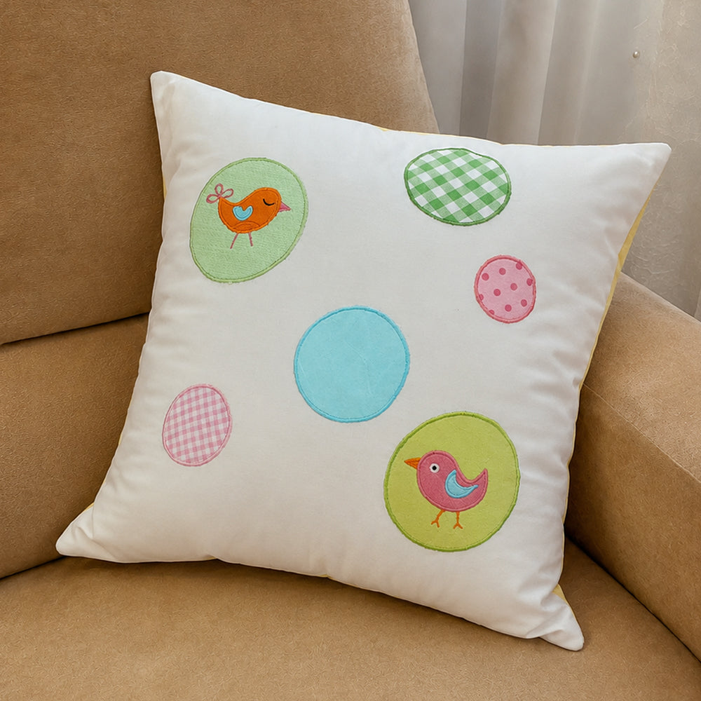 Flower Garden Circle  Cushion