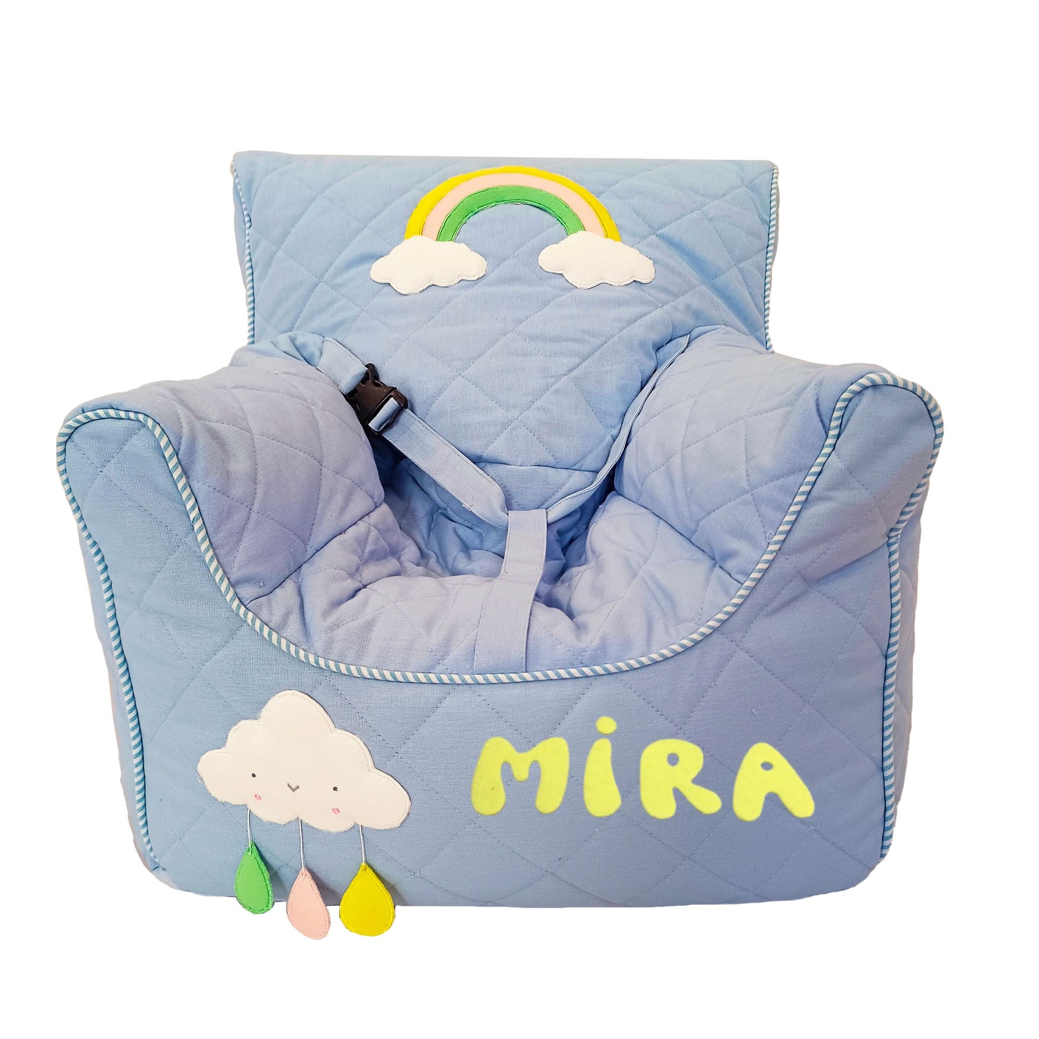 Rainbow Icey Blue Quilted - BeanChair Cover