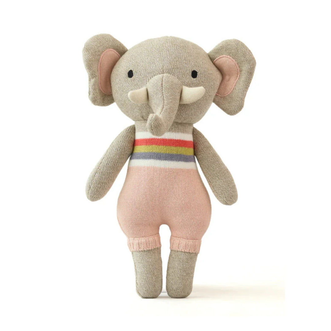 Ellie Elephant- Cotton Knitted Stuffed Soft Toy