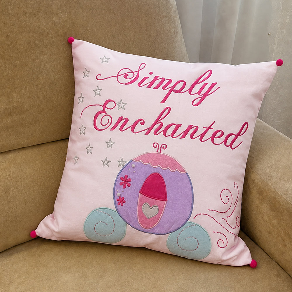 Simply Enchanted - White Collection Carriage Cushion Cover