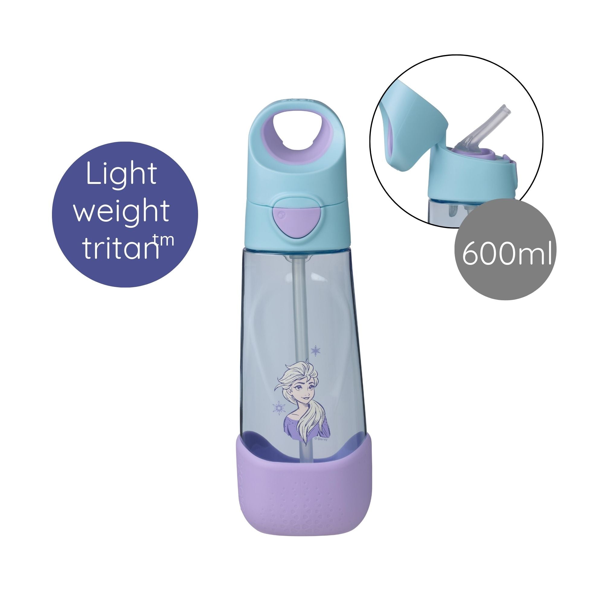 Frozen - Tritan straw Drink Bottle 600ml