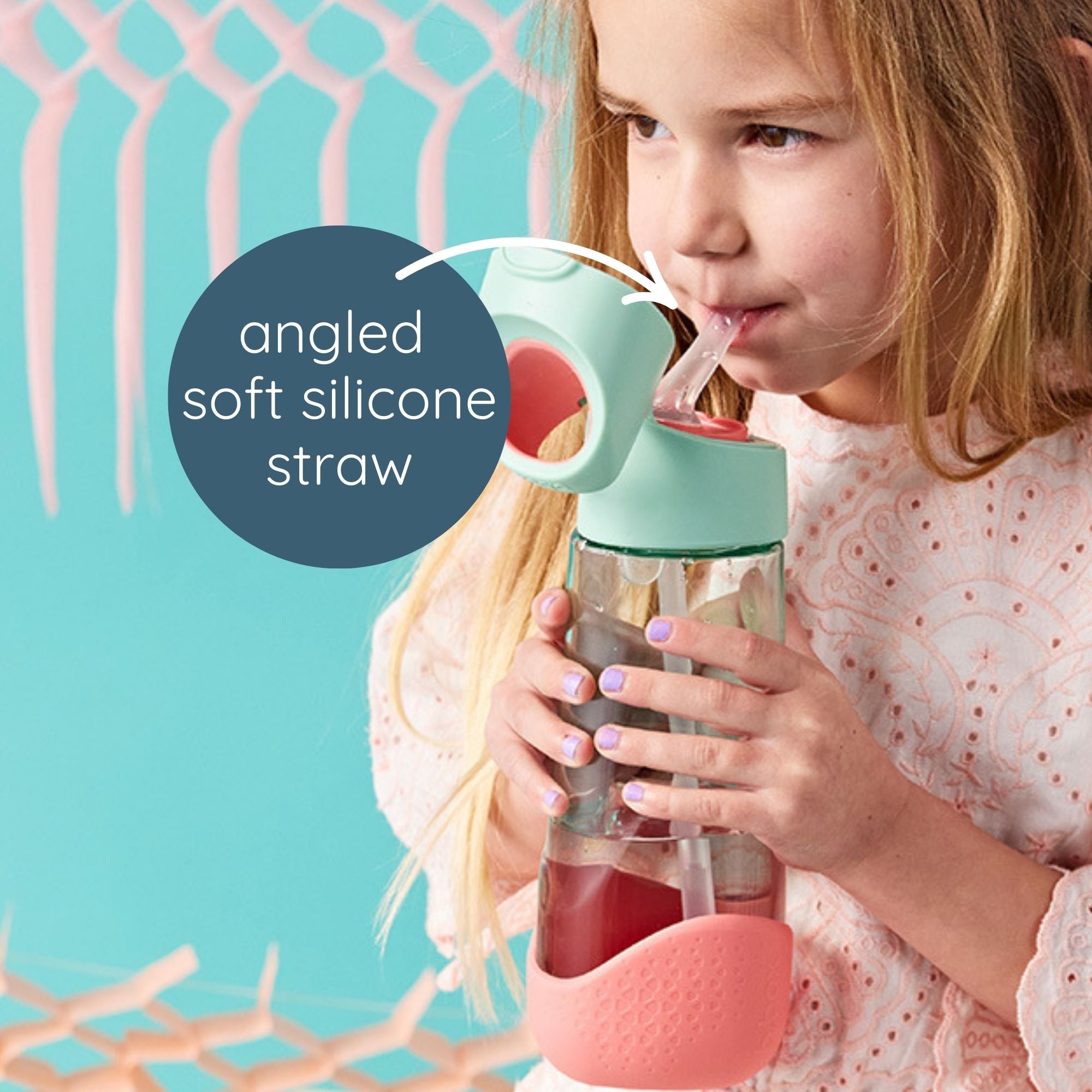 Little Mermaid - Tritan straw Drink Bottle 600ml