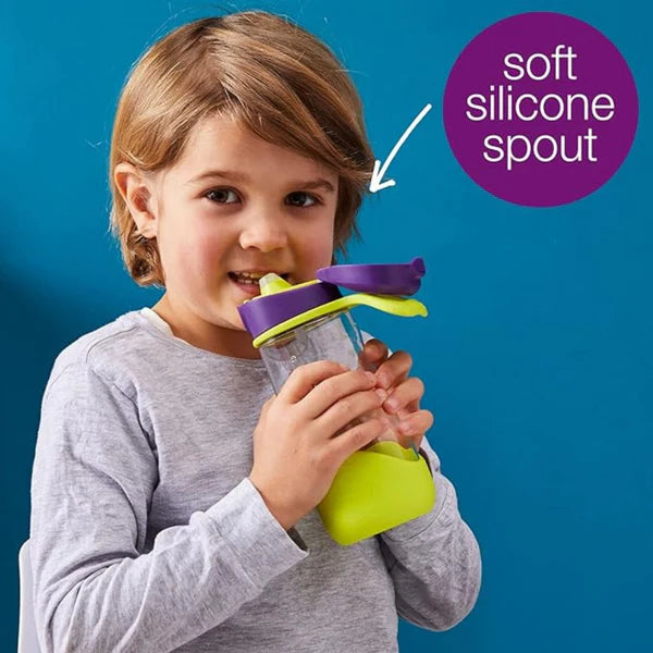Tritan Sport Spout Drink Bottle 450ml Purple