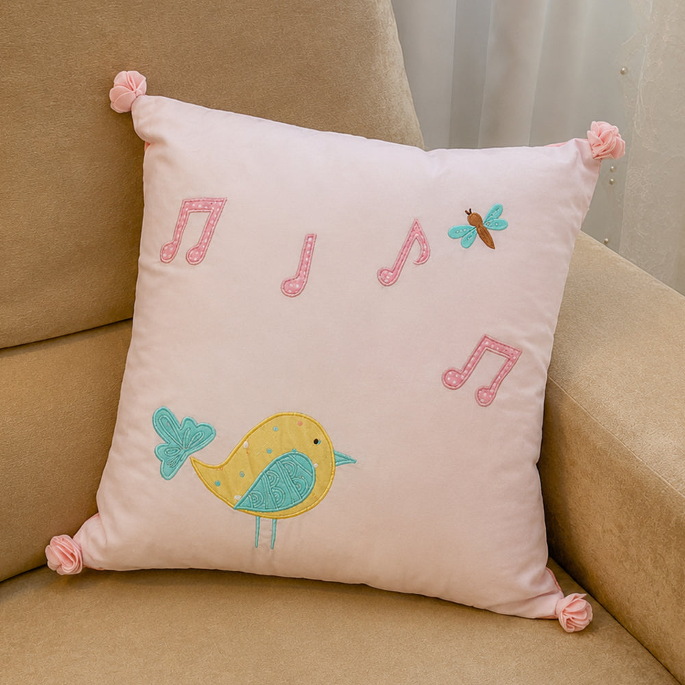 Happy Spring Bird Cushion