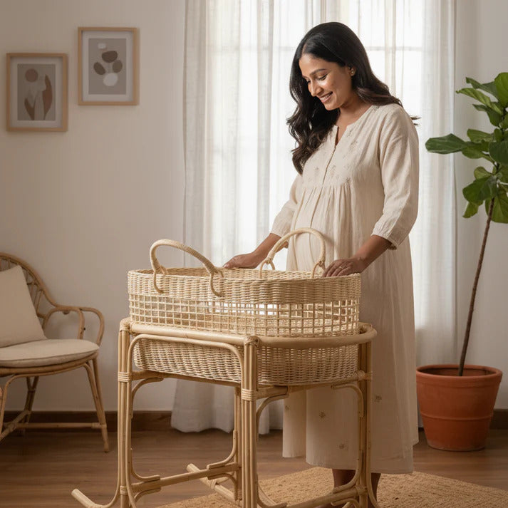 Change- a- Roo Moses basket and rocking stand