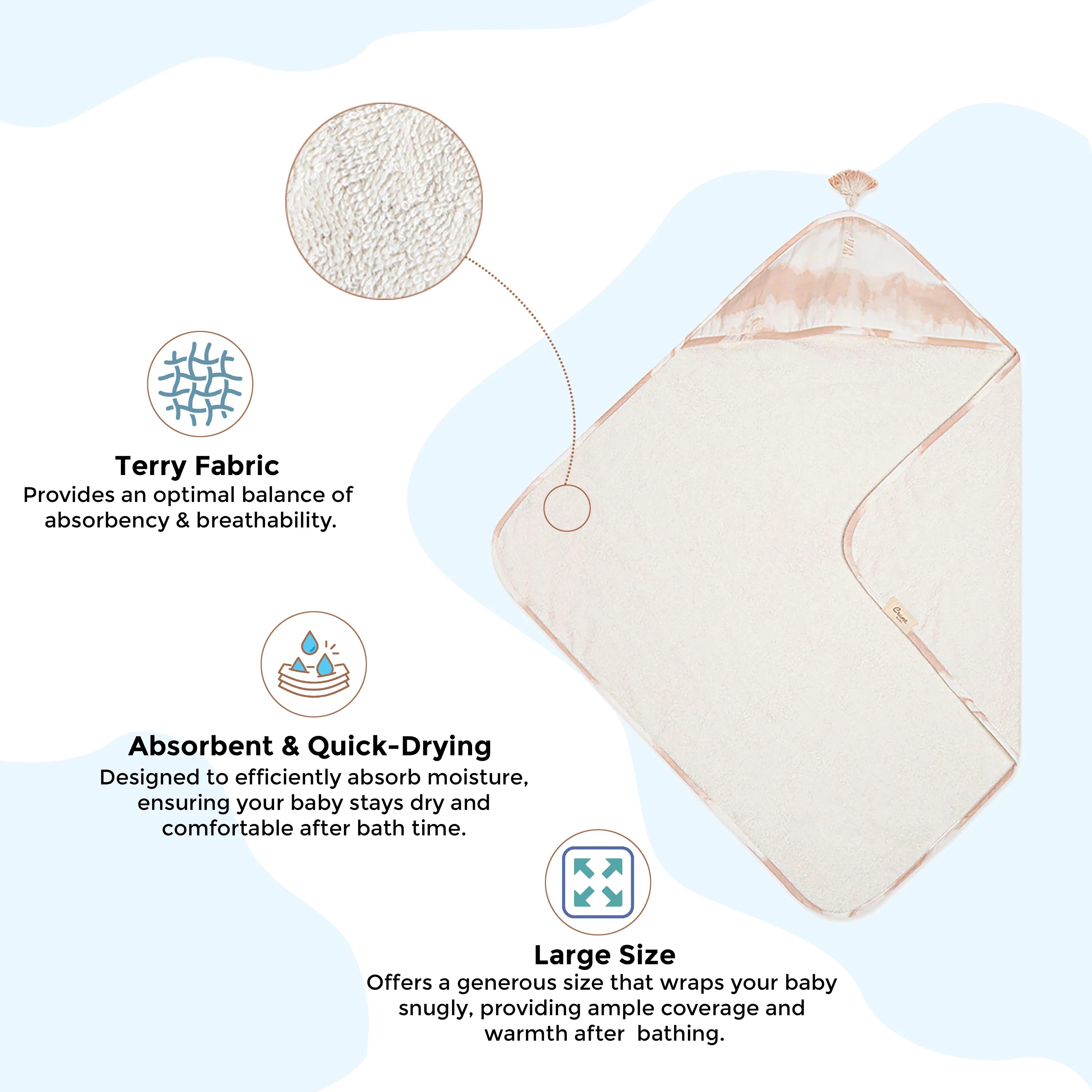 Hooded Towel - Parker Tie-Dye