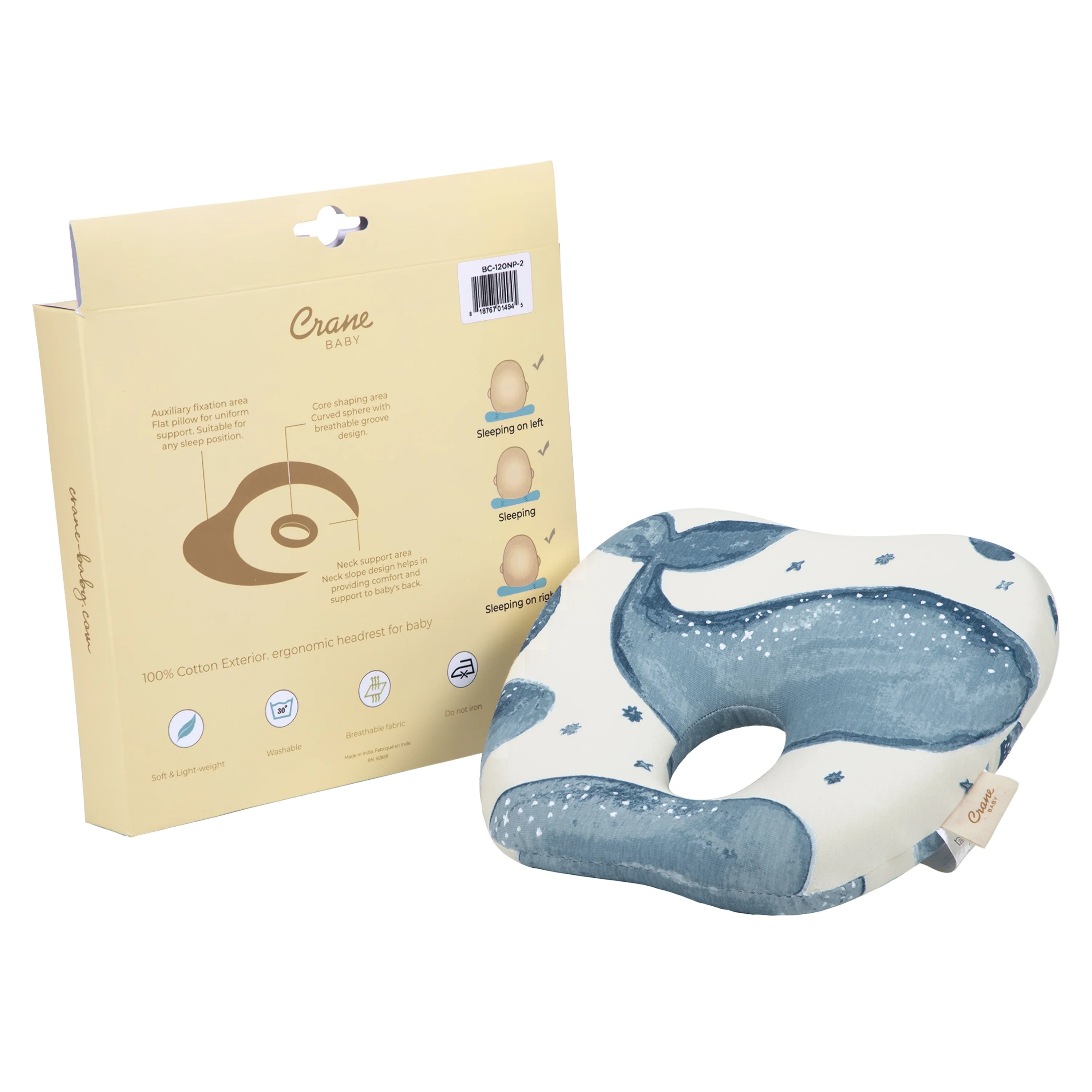 Memory Foam Pillow - Caspian Whale