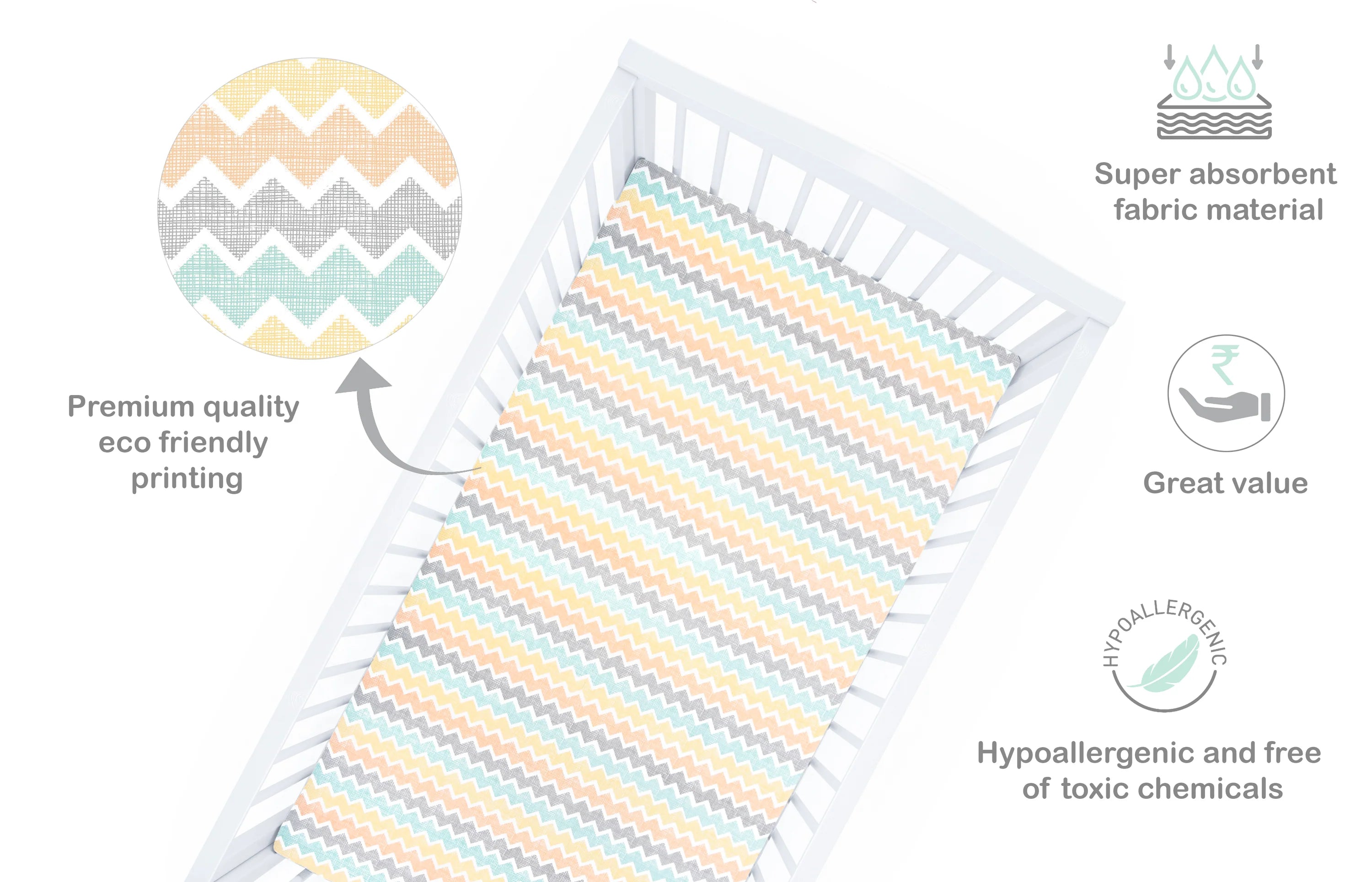 Flat Sheet (Set of 2) Sleepy Friends