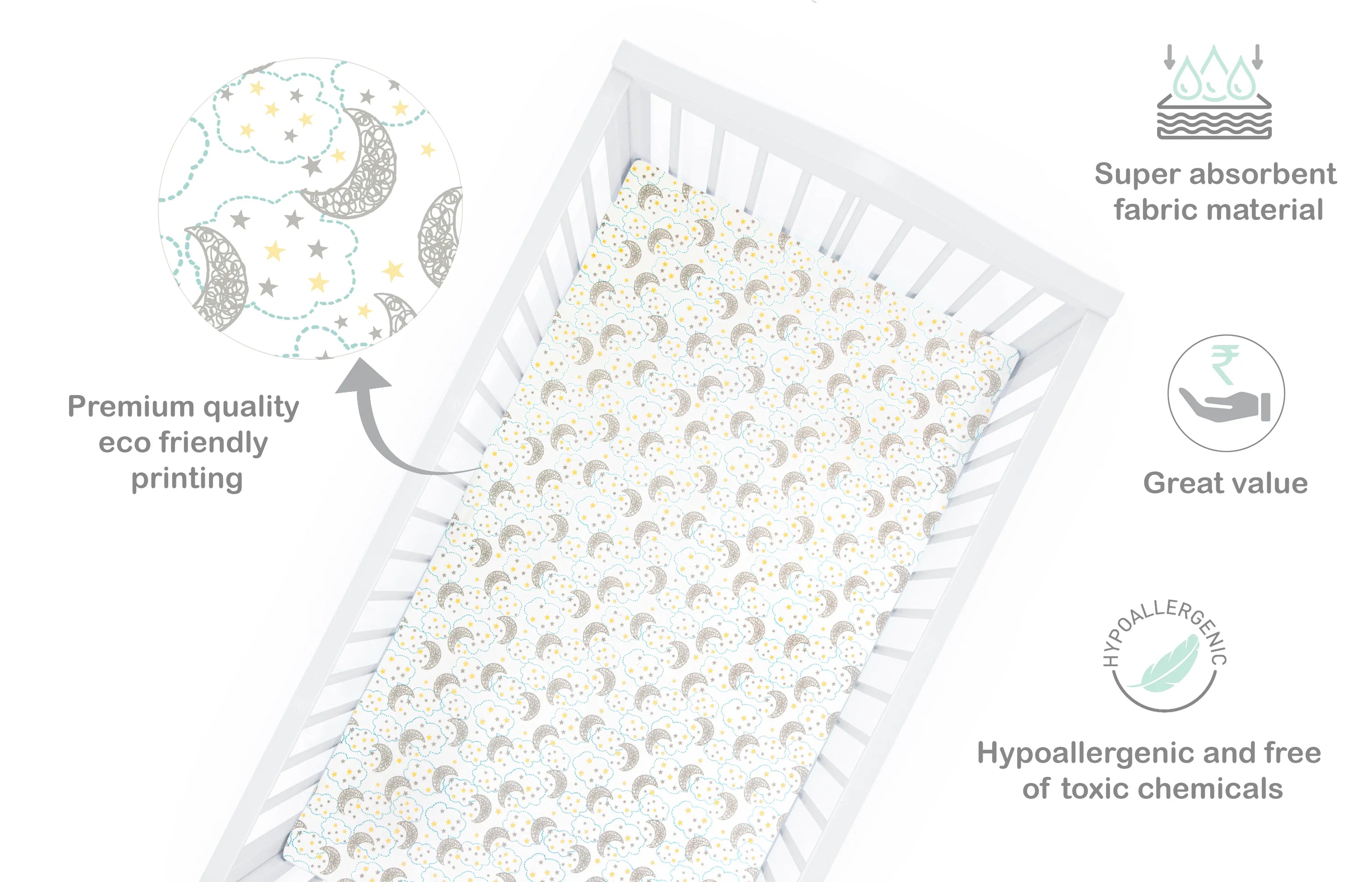 Flat Sheet (Set of 2) Starry Night