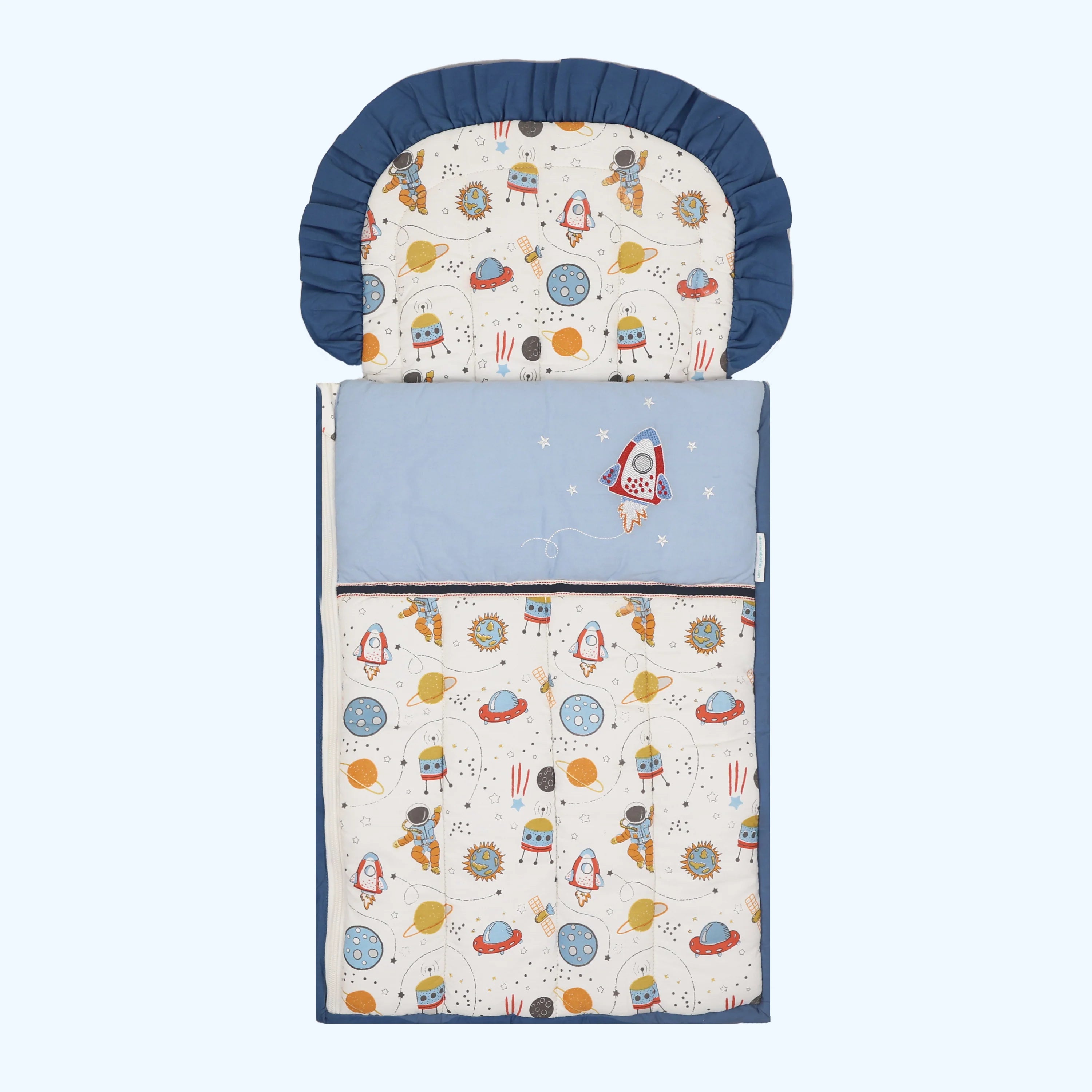 Quilted Nest Bag - Rocketman