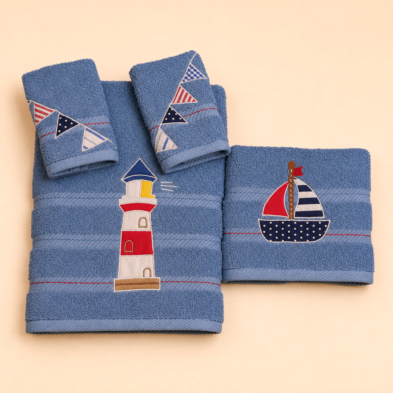 Bath Towel Set - Light House