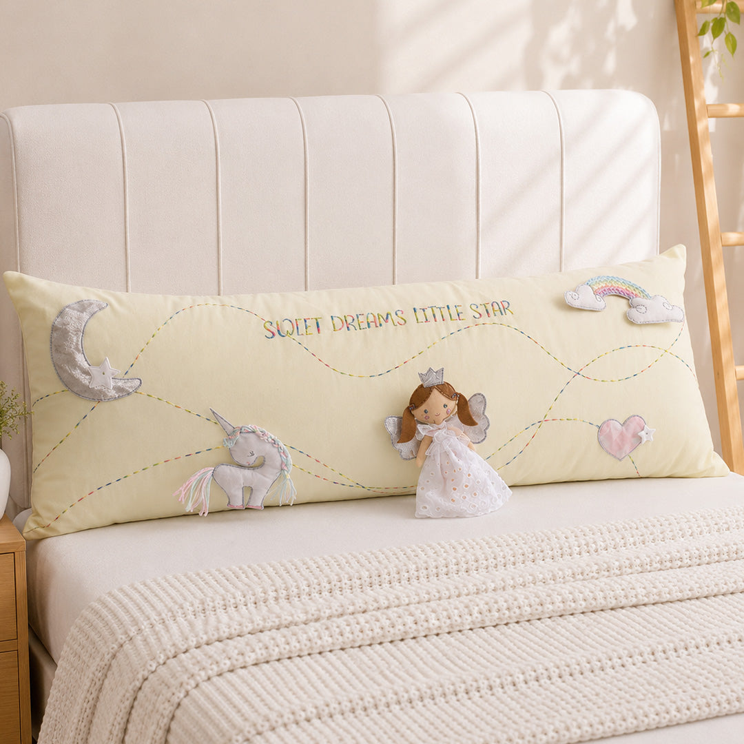 SWEET DREAMS LIL STAR LONG CUSHION COVER WITH POP UPS