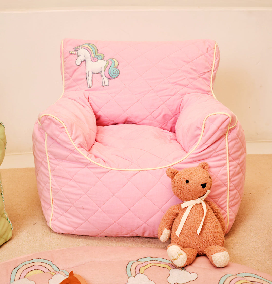 Unicorn Pink Quilted - BeanChair Cover