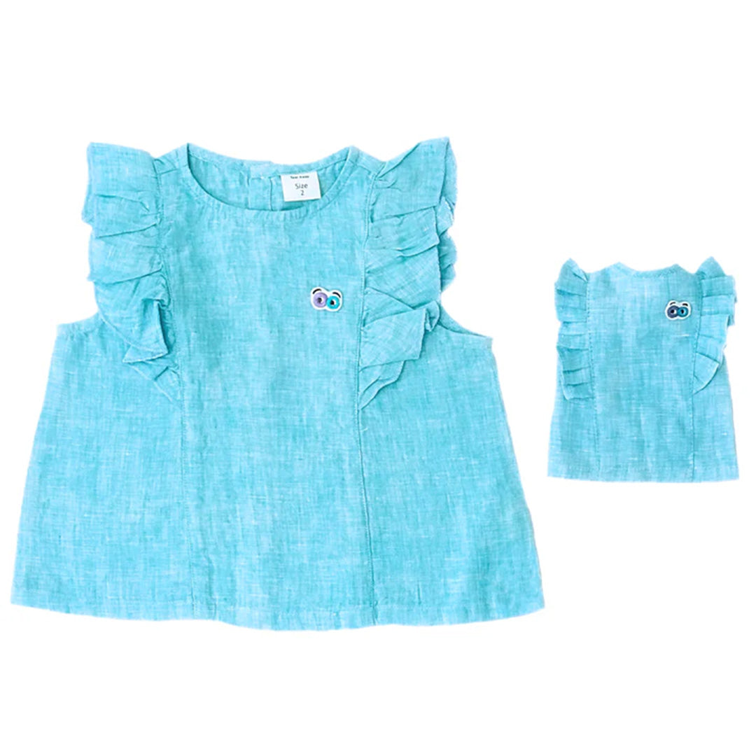 Doll's Blue Jujubes Linen Dress